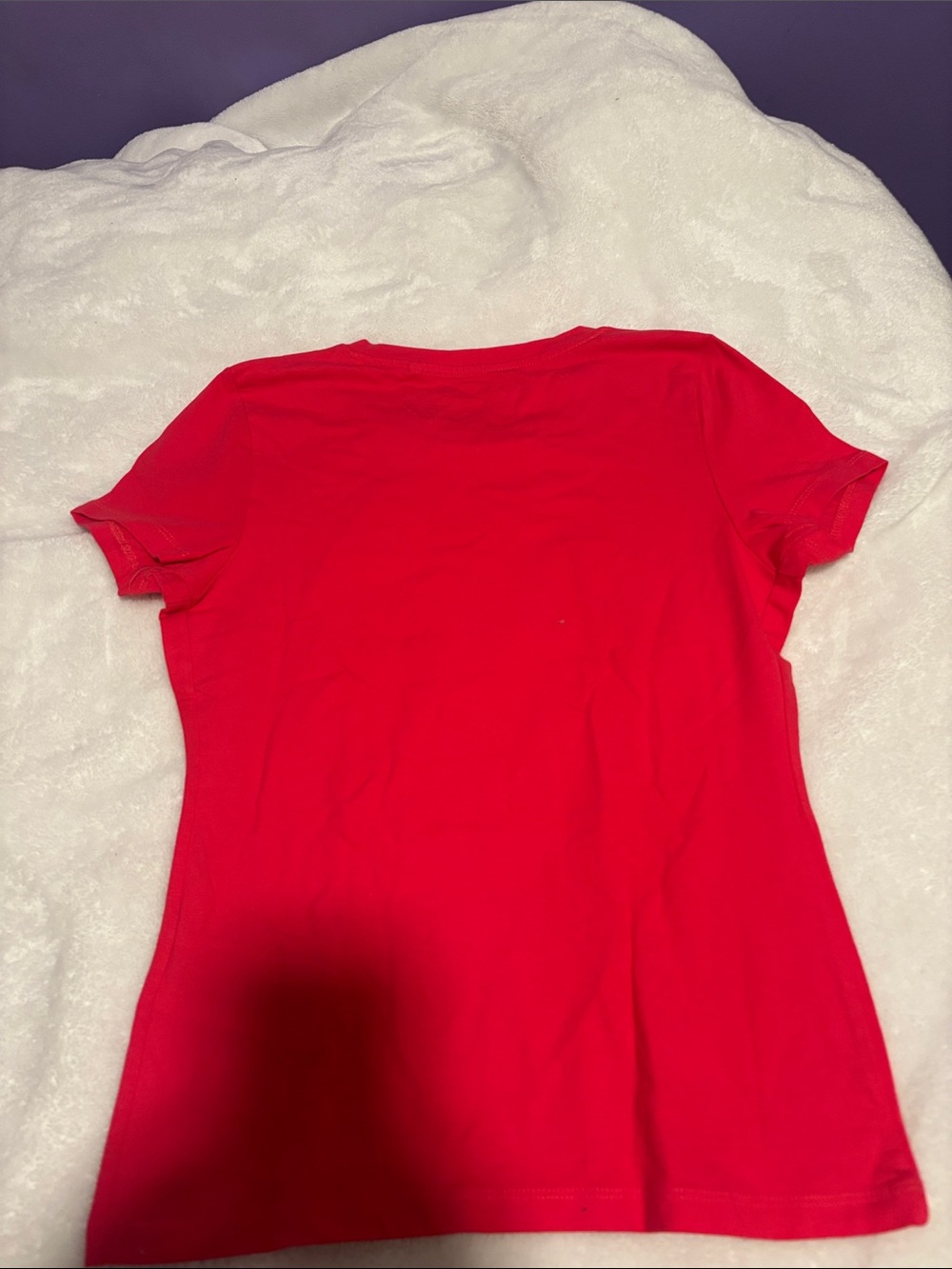 GUESS Red Short-Sleeve Logo Tee with Rhinestone Accents - Picture 3 of 3